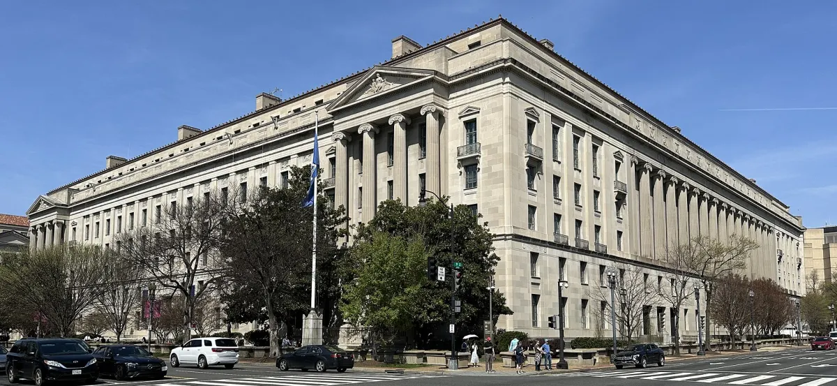 The U.S. Department of Justice headquarters building in Washington, D.C.
